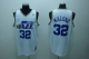 Mitchell and Ness Men's Utah Jazz #32 Karl Malone Stitched White Throwback NBA Jersey