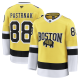 Men's Boston Bruins #88 David Pastrnak Gold 2026 NHL Stadium Series Premium Jersey