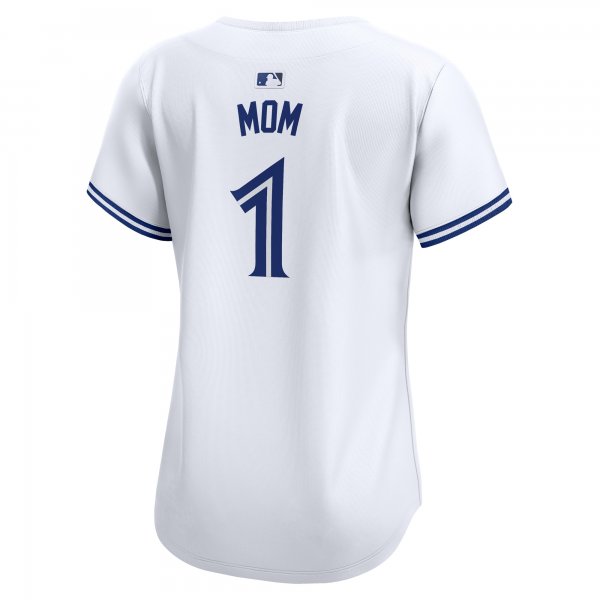 Women's Toronto Blue Jays Nike White #1 Mom Home Limited Jersey