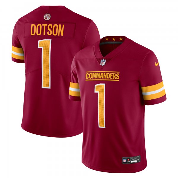 Men's Washington Commanders Jahan Dotson Nike Burgundy  Vapor Untouchable Limited Jersey