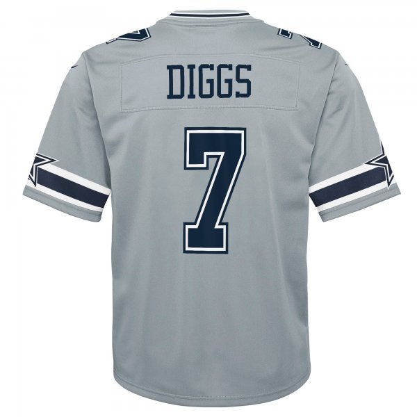 Youth Dallas Cowboys Trevon Diggs Nike Silver Inverted Game Jersey