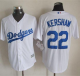 Los Angeles Dodgers #22 Clayton Kershaw White New Cool Base Stitched MLB Jersey