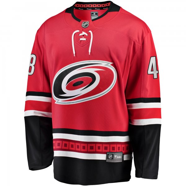 Men's Carolina Hurricanes Jordan Martinook Fanatics Red Alternate Breakaway Player Jersey