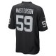 Men's Las Vegas Raiders Luke Masterson Nike Black Game Player Jersey