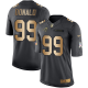 Nike Los Angeles Rams #99 Aaron Donald Black Men's Stitched NFL Limited Gold Salute To Service Jersey