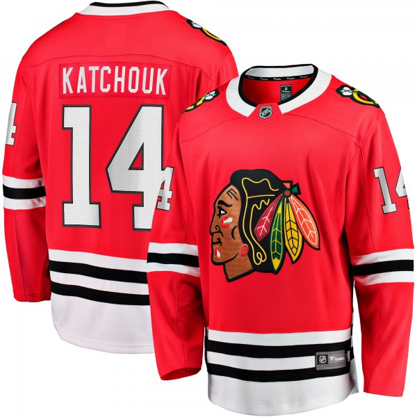 Men's Chicago Blackhawks Boris Katchouk Fanatics Red Home Breakaway Jersey