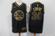 Men's Nike Golden State Warriors #30 Stephen Curry Black Gold Swingman Jersey