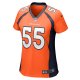 Women's Denver Broncos Frank Clark Nike  Orange Team Game Jersey