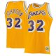 Men's Los Angeles Lakers Magic Johnson Mitchell & Ness Gold 1984/85 Hardwood Classics Swingman Jersey