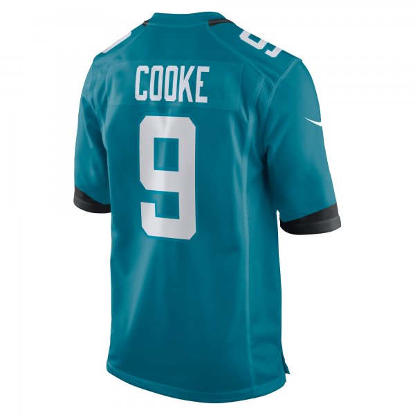 Men's Jacksonville Jaguars Logan Cooke Nike Teal Game Jersey