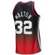 Men's Portland Trail Blazers Bill Walton Mitchell & Ness Red/Black 1976/77 Hardwood Classics Fadeaway Swingman Player Jersey