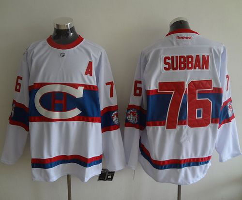 Montreal Canadiens #76 P.K Subban White 2016 Winter Classic Stitched NHL Jersey