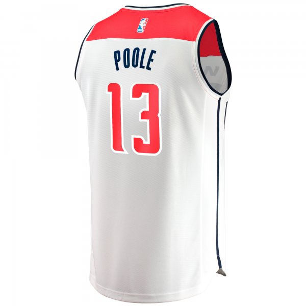 Youth Washington Wizards Jordan Poole Fanatics White Fast Break Player Jersey - Association Edition