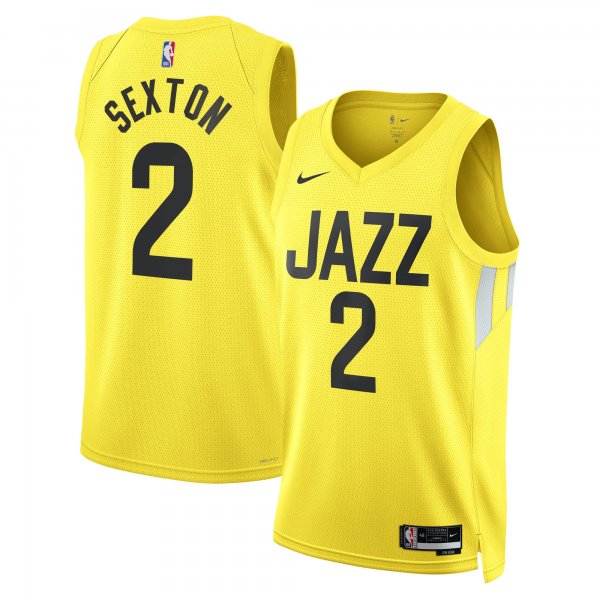 Unisex Utah Jazz Collin Sexton Nike Gold Swingman Jersey - Icon Edition