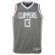 Youth LA Clippers Paul George Nike Gray 2020/21 Swingman Player Jersey - Earned Edition