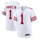 Men's San Francisco 49ers #1 Deebo Samuel Sr Nike White Game Player Jersey