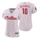 Women's Philadelphia Phillies J.T. Realmuto White 2022 World Series Cool Base Jersey