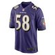 Men's Baltimore Ravens Michael Pierce Nike Purple Player Game Jersey