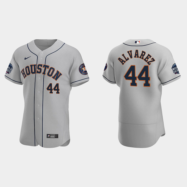 Yordan Alvarez Houston Astros 2021 World Series MLB Flexbase Jersey - Gray