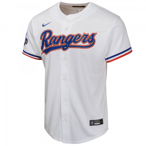 Youth Texas Rangers Max Scherzer Nike White 2024 Gold Collection Limited Player Jersey