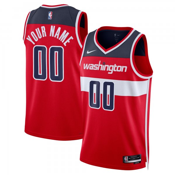 Unisex Washington Wizards Nike Red Swingman Custom Jersey - Icon Edition