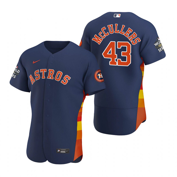 Men's Houston Astros Lance McCullers Navy 2022 World Series Flex Base Jersey