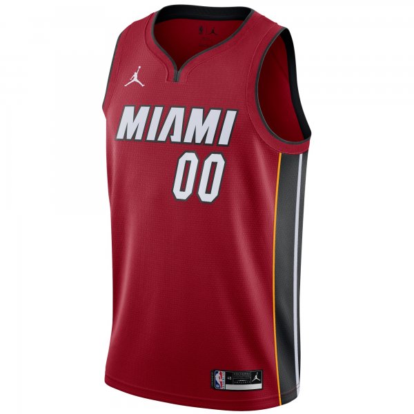 Men's Miami Heat Jordan Brand Red Swingman Custom Jersey - Statement Edition