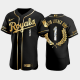 Men's Kansas City Royals Martin Luther King Golden Edition MLB Jersey - Black