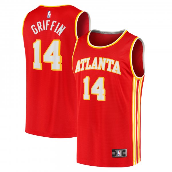 Men's Atlanta Hawks AJ Griffin Fanatics Red Fast Break Replica Player Jersey - Icon Edition