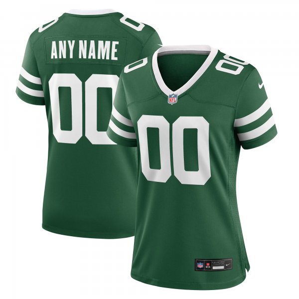 Women's New York Jets  Nike Legacy Green Custom Game Jersey