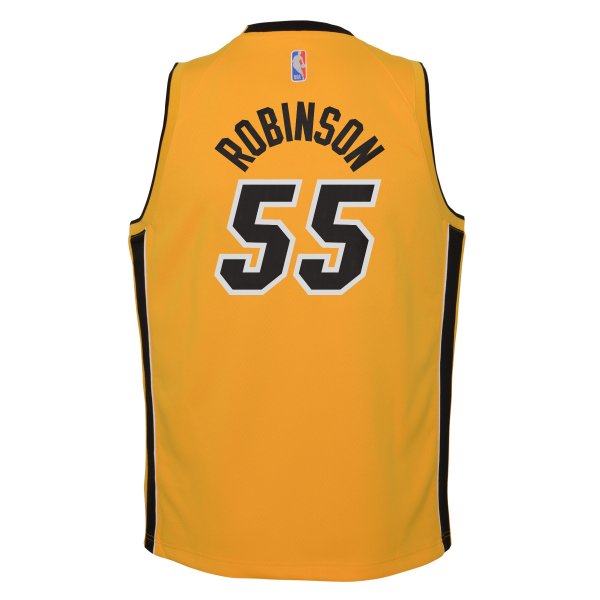 Youth Miami Heat Duncan Robinson Nike Trophy Gold 2020/21 Swingman Player Jersey - Earned Edition