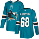 Adidas San Jose Sharks #68 Melker Karlsson Teal Home Stitched NHL Jersey