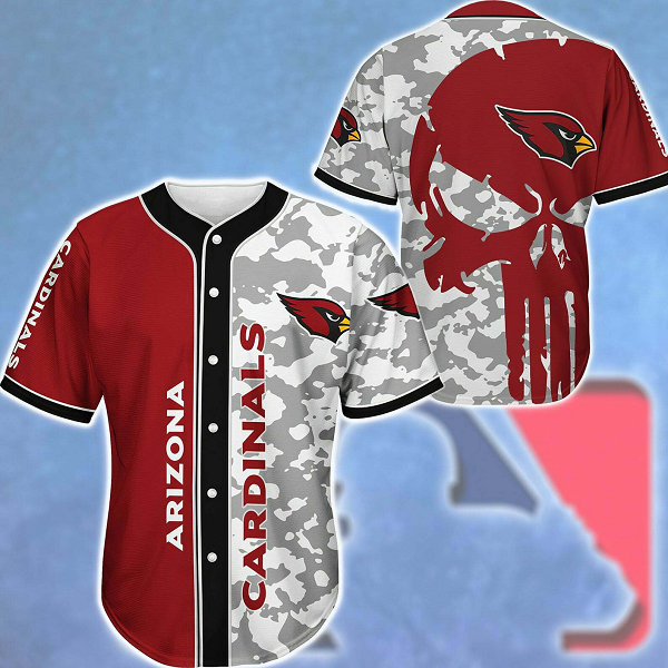 Arizona Cardinals NFL Fashion Baseball Legend Jersey-3D Printed