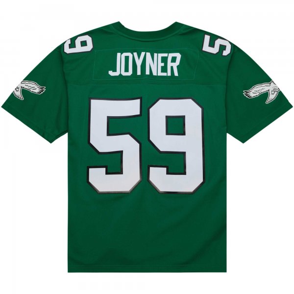 Men's Philadelphia Eagles Seth Joyner Mitchell & Ness Kelly Green Legacy Replica Jersey