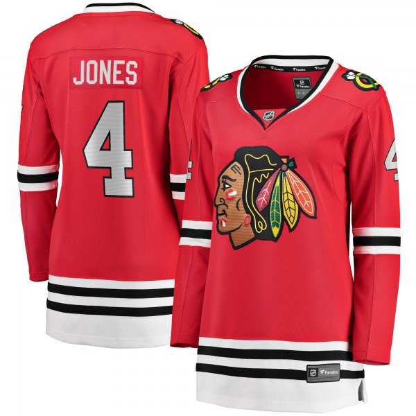 Women's Chicago Blackhawks Seth Jones Red Fanatics Home Breakaway Player Jersey