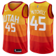 Men's Nike Utah Jazz #45 Donovan Mitchell Orange Swingman City Edition NBA Jersey