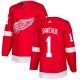 Adidas Detroit Red Wings #1 Terry Sawchuk Red Home Stitched NHL Jersey