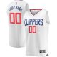 Youth LA Clippers Fanatics White Fast Break Custom Replica Jersey - Association Edition