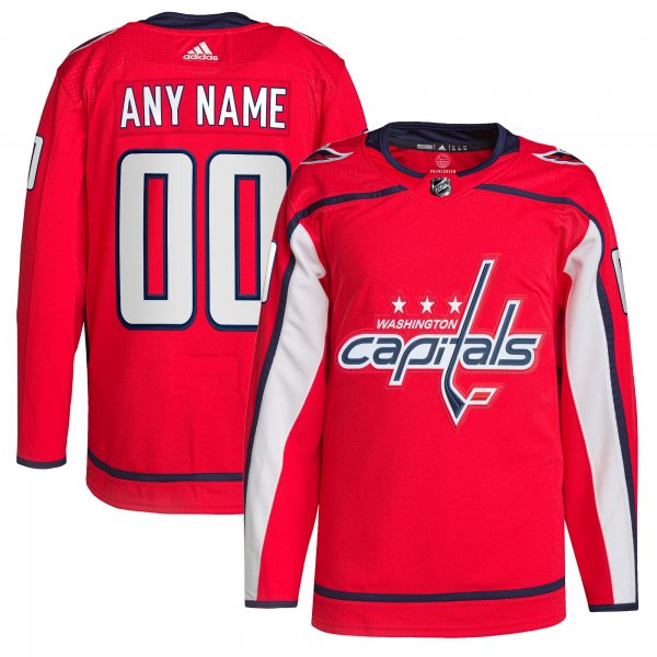 Men's Washington Capitals  adidas Red Home  Primegreen Custom Jersey