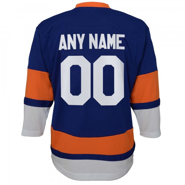 Youth New York Islanders  Royal Home Replica Custom Jersey