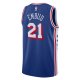 Unisex Philadelphia 76ers Joel Embiid Nike Royal Swingman Jersey - Icon Edition
