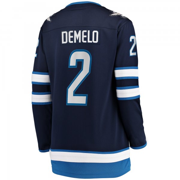 Women's Winnipeg Jets Dylan DeMelo Fanatics Navy Home Breakaway Player Jersey