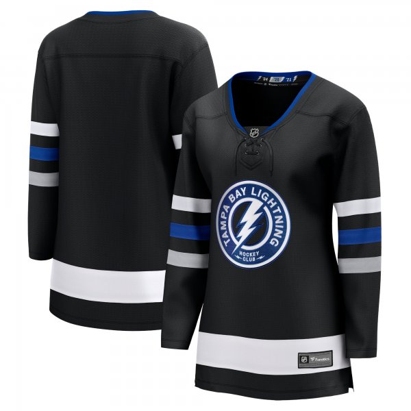 Women's Tampa Bay Lightning Fanatics Black Alternate Premier Breakaway Jersey