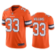 Men's Denver Broncos #33 Javonte Williams Color Rush Limited Orange Jersey