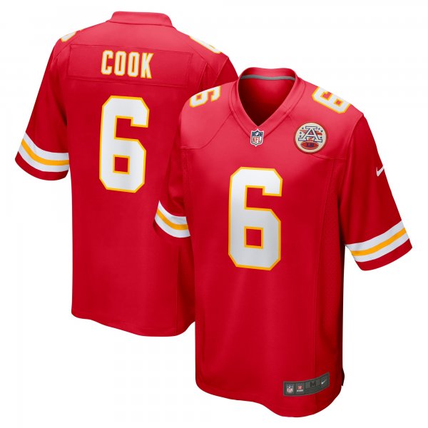 Men's Kansas City Chiefs Bryan Cook Nike Red Game Player Jersey