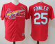 St. Louis Cardinals #25 Dexter Fowler Red New Cool Base Stitched MLB Jersey