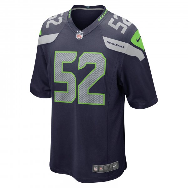 Men's Seattle Seahawks Darrell Taylor Nike College Navy Game Jersey