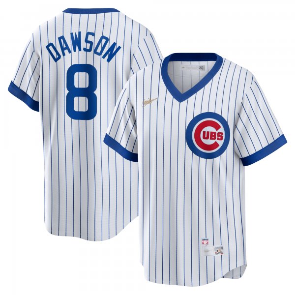 Men's Chicago Cubs Andre Dawson Nike White Home Cooperstown Collection Player Jersey